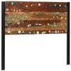 VidaXL Headboard 120 Cm Reclaimed Solid Wood and Iron, Panel Headboard, Double Headboard, Headboard for Bed 4017547