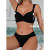 Sexy Bikini Swimsuit for Ladies with Straps, Beach Swimsuit for Ladies In Two-piece Set