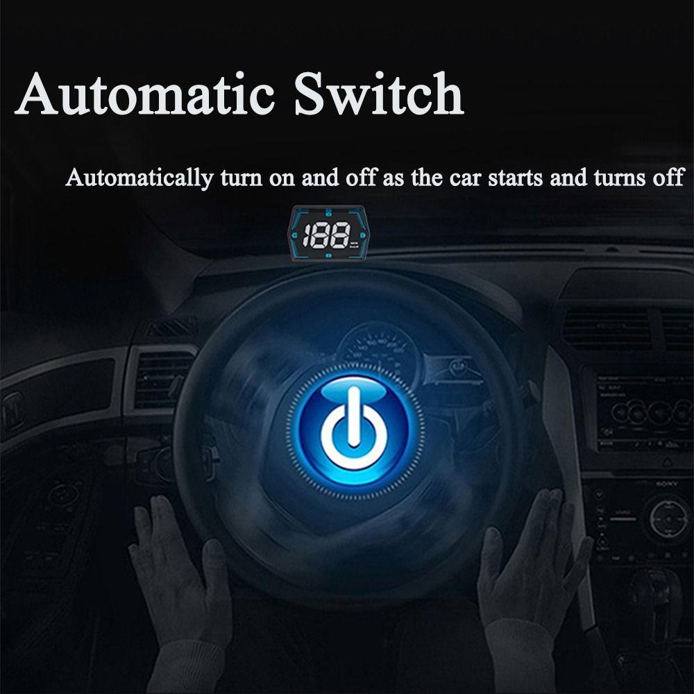 HUD HUD Car Head Up Display Plastic Windshield Projector GPS Car Digital Speedometer  Car Digital