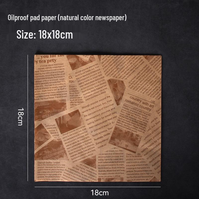 Thickened Oil-Proof Baking & Frying Paper for Oil Absorption and Food Wrapping