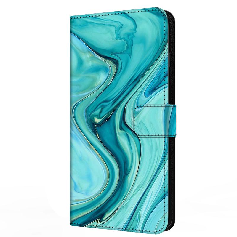 Leather Flip Case for Samsung A37 A57 Cover Wallet Book Stand Magnetic Cove Galaxy A 57 37 5G Capa Marble Partterns Funda Bumper