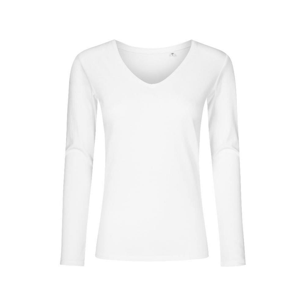 X.O By Promodoro Womens/Ladies V Neck Long-Sleeved T-Shirt