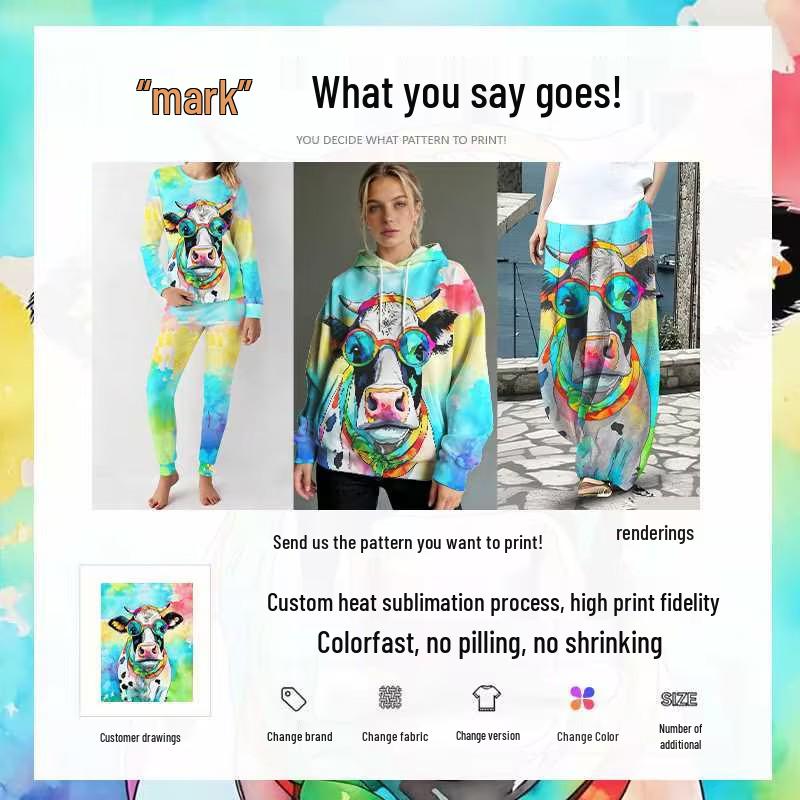 2025 European Autumn 3D Print Zipper Hoodie - Retro Y2K Style