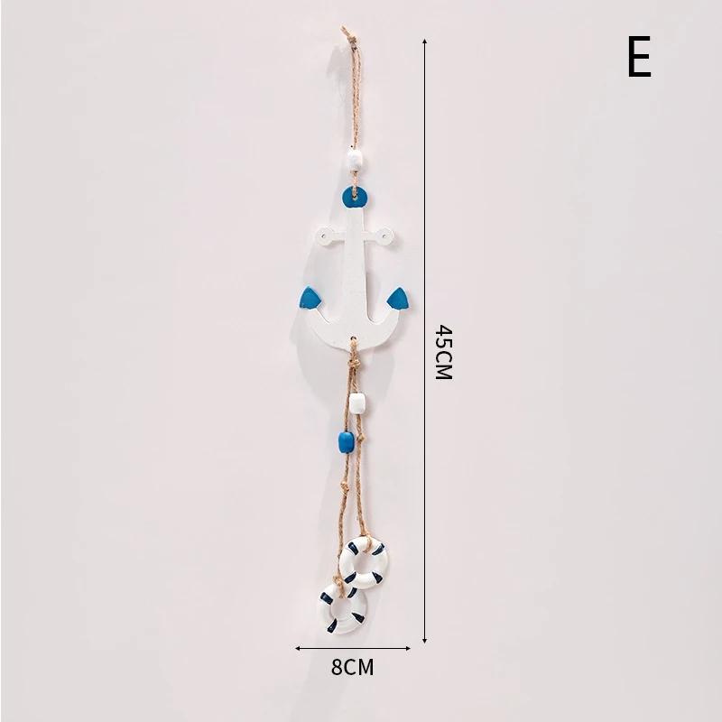 Mediterranean Style Decorative Pendant Home Background Wall Mounted Lighthouse Sailboat Wooden Crafts