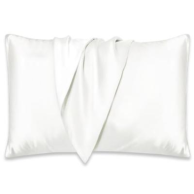 Utukky Silk Pillowcase, 90x68cm, Single-Sided Silk Pillowcase, Envelope-Style Pillowcase, Tencel, Washable, Reduces Bedhead, Antibacterial and Odor-Re