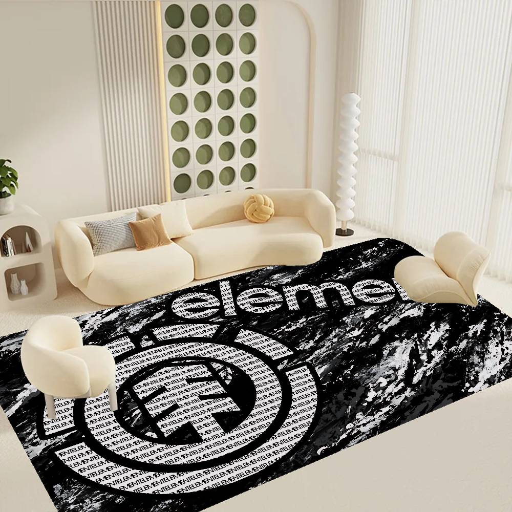 Tappetino per Porta Logo Skateboard E-Element Lavabile Antiscivolo Tappeto per Area Salotto Divani Sedie Tappeti per Area Comodino Cucina