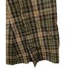 Used check long skirt