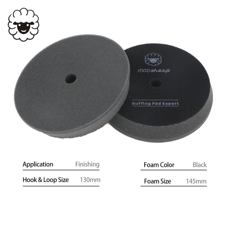 Wholesale Car Polishing Pads 5 Inch Foam Pad DA Car Buffing Pad for Auto Detailing Car Polishers Private Labels Welcome Foam&6in чёрный
