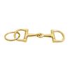 1PC D-Shaped Snaffle Keychain Durable Silver D Zine-Alloy Horse Snaffle Bits Key Chain Decoration Gift for Men Women