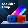 LED Red Blue Caution Emergency Police Light Flashing USB Rechargeable Shoulder Lamp Shoulder Warning Safety Torch Bike Tail Lamp