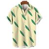 Floral Shirts Men's Summer Hawaiian Clothing Short Sleeve Tops Loose Holiday Seaside Social Lapel 3D Print Shirt 2026 Vintage