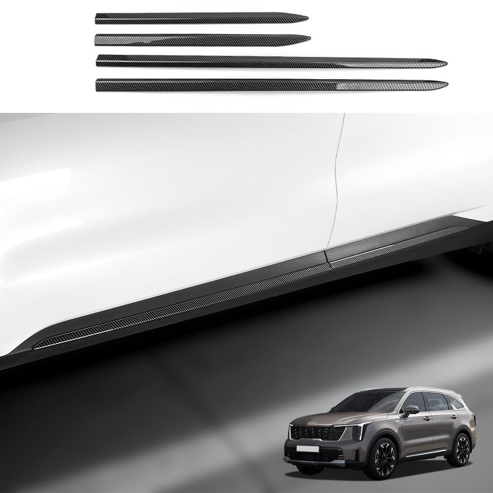 For Kia Sorento MQ4 2026-2026 Tuning Carbon Fiber Central Console Window Button Air Middle Vent Cover Door Trim Accessories LHD