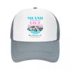Miami Vice Squad Racecar Metro Police DepartUnisext Tv Series Baseball Cap Trucker Hats Breathable Premium