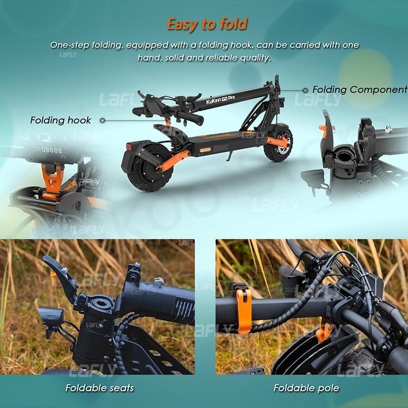 KuKirin G2 Pro VMP Electric Scooter 500W 48V 15.6Ah 9 Inch Off-road Tire Foldable Electric Scooter 25KM/H Speed 65KM Range