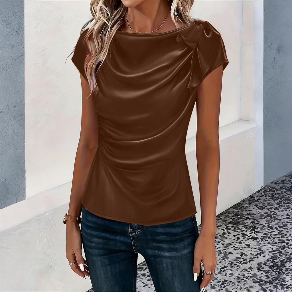 Tops For Women Sleeveless R-Neck Casual T-Shirts