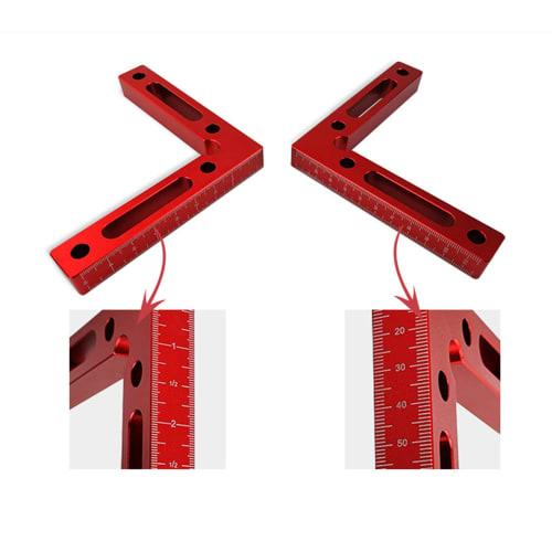 CarAngels Aluminum Full Square Corner Clamp Set of 2, L-Shaped, 90 Degree Square, Woodworking Fixing and Tightening Tool (New Model)