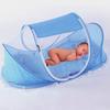 Breathable Fly Proof Baby Bed Net Foldable Compact with 3cm Sleeping Pad and Cotton Pillow for Newborns Safety