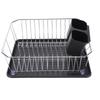 Dish Drying Rack Iron Dish Drainer Rack with Utensil Holder for Kitchen Counter Sink Spoons and Forks