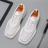 Luxury Designer Men‘s Black White Mesh Breathable Lace Up Shoes Moccasins Wedding Prom Homecoming Dress  Footwear Zapatos Hombre