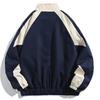 FiveFive Uomo Hip Hop Streetwear Cappotto Giacca con Zip Antivento Harajuku Cappotti Sottili Sport Nero Blu