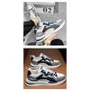 Women's Retro Low-Top Lace-Up Sneakers - Breathable Fabric Striped Casual Shoes with TPR Sole, Ladies Sneakers, Running Footwear,