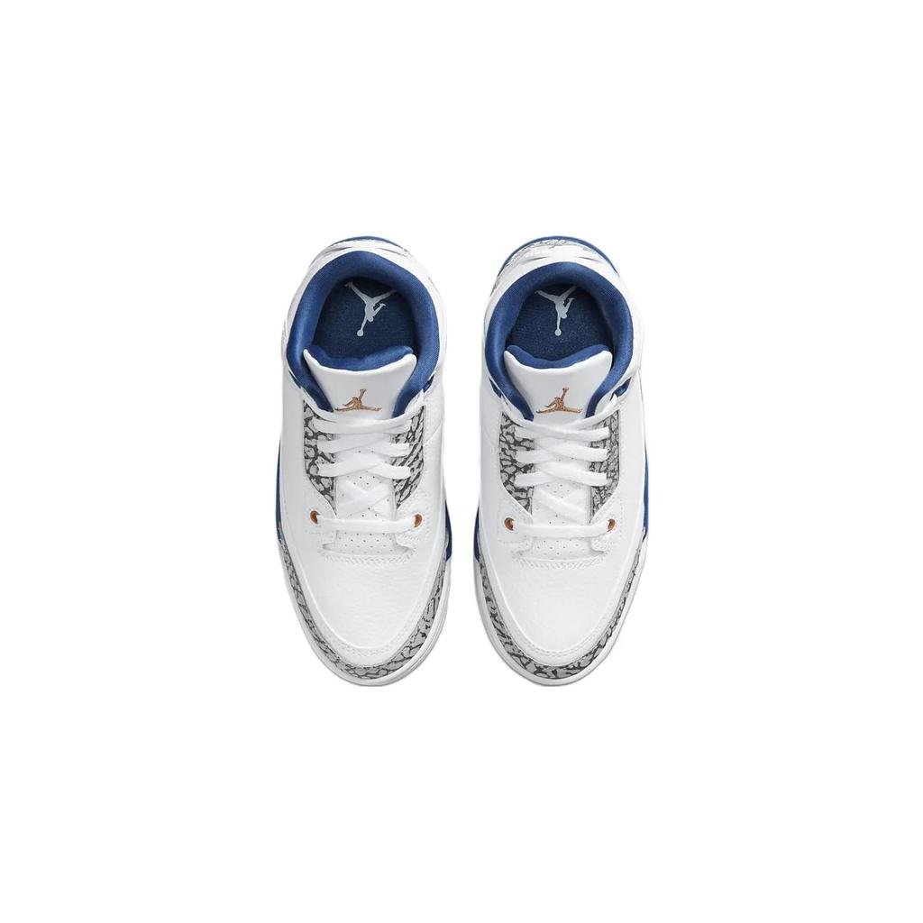 Air Jordan 3 Retro PreSchool 'Washington Wizards' (Unisex) White / True Blue / Metallic Copper / Cement Grey Kids' Basketball Shoes DM0966 148