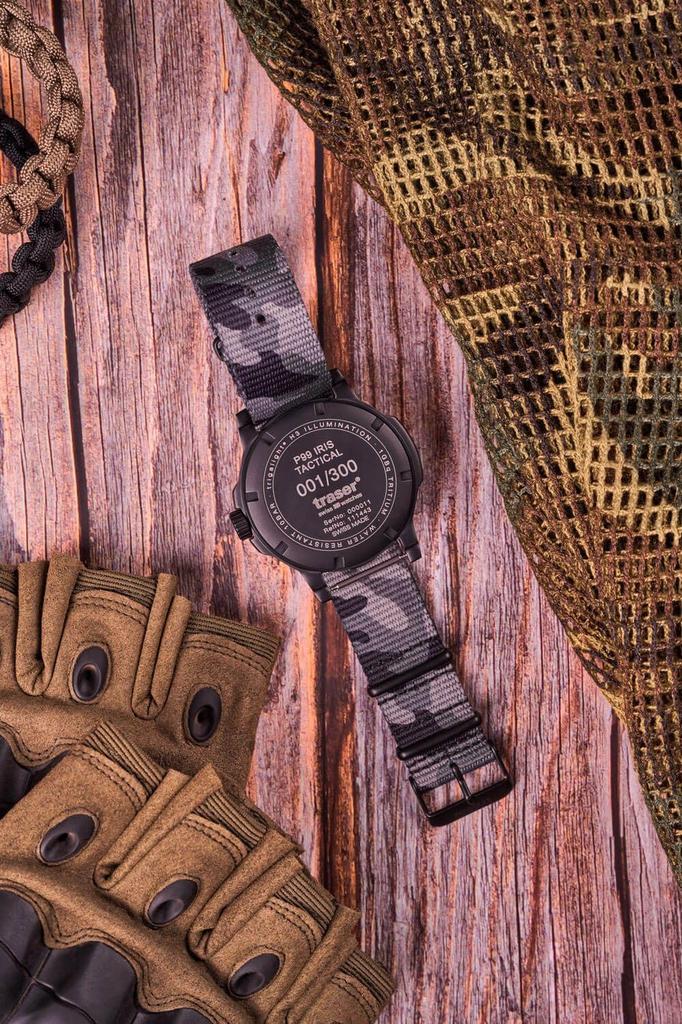 Tracer P99 Iris Tactical Limited Edition 300 Swiss Gray Watch, pieces, Made, 9031902, Men's,