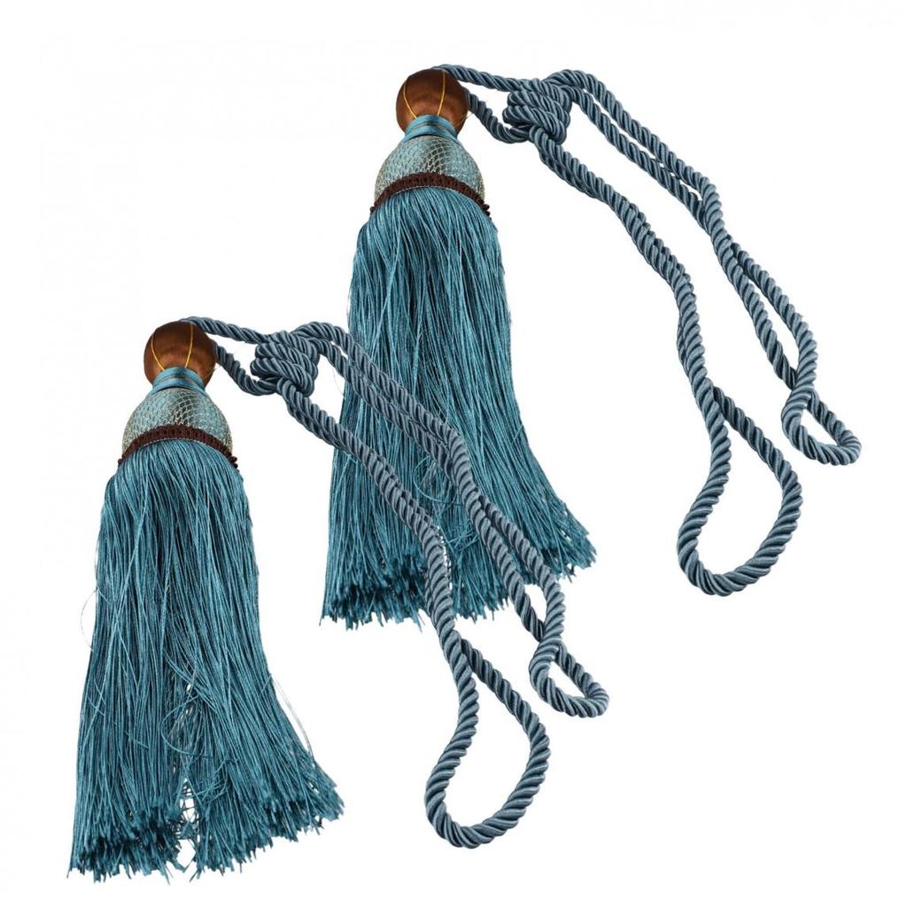 Pair Curtain Ropes 2pcs Large Tie Ball Tassel Tieback