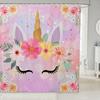 Japanese Style Bathroom Curtain,Cherry Flower Shower Curtain Kids Girls Women Adults Bathroom Decor,Exotic Rustic Style