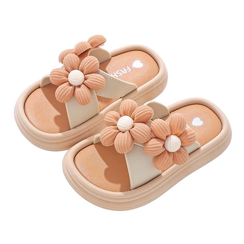 2025 Summer Non-slip Soft Sole Slippers for Girls - Parent-Child Fashionable Princess Beach Style