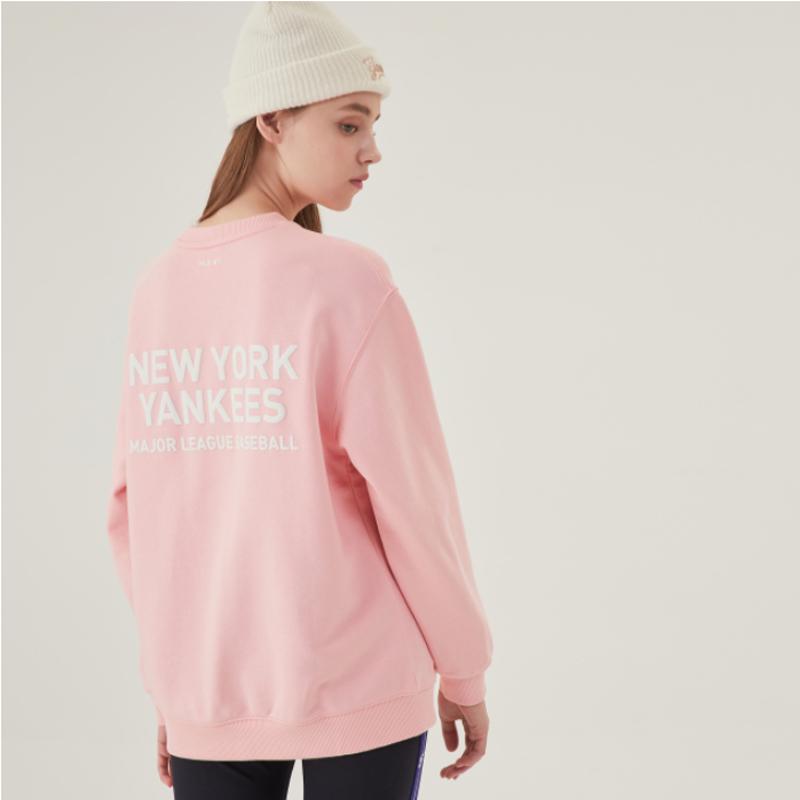 New MLB New York Yankees Sweatshirt Unisex Pink 31MT21941-50P
