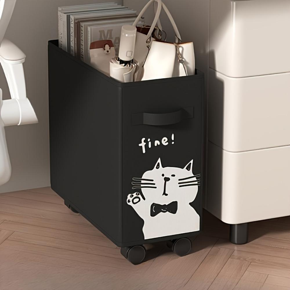 Mobile Storage Rolling Storage Cart Under-Desk Design Under Desk Organizer For Home