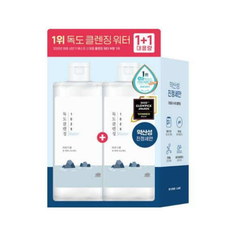 

ROUND LAB Набор очищающей воды 1025 Dokdo 1+1 (400мл + 400мл)