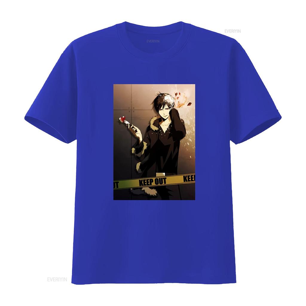Durarara Izaya Orihara T Shirt 100 Cotton vintage Washed Breathable graphic Stretched Unisex streetwear Top For Everyday Wear
