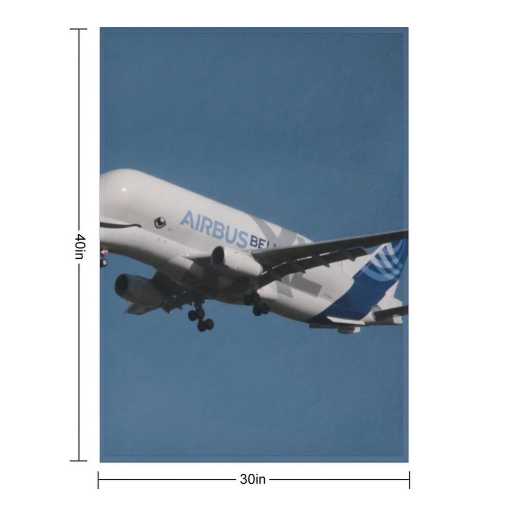 The Airbus Beluga XL Throw Blanket for winter blankets ands Sofa Quilt Warm Blankets