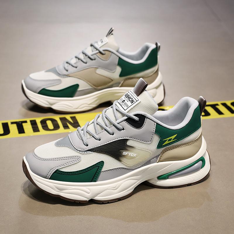 Men's Casual Sports Shoes Breathable Soft Sole Four Season New Comfortable Outdoor Student Running Shoes Fashion Youth Sneakers