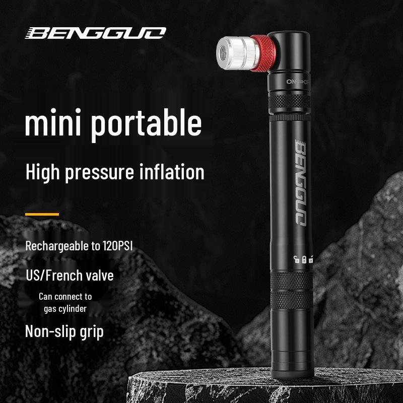 Portable High-Pressure Mini Bike Pump for Outdoor Cycling