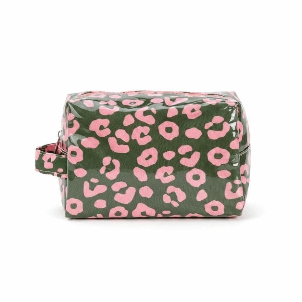 Leopard Print Makeup Bag Large Capacity Cosmetic Pouch Leopard Organizer  Business Trip