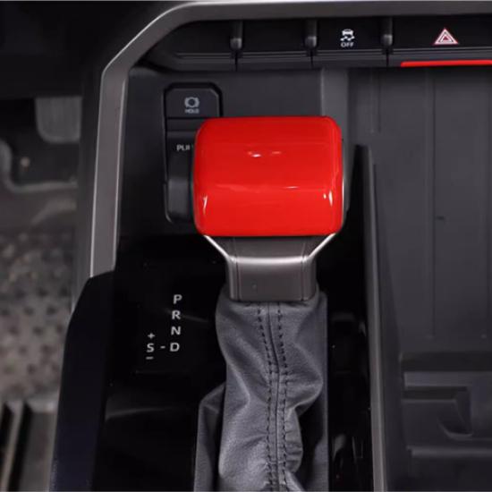 Car Gear Shift Knob Cover Trim Red 1pcs For Toyota Sequoia -2025