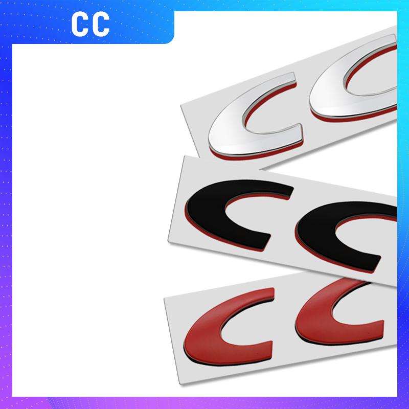1PCS Metal RC CC Logo For s333 307 3008 207 508 2008 107 308 306 206 205 208 RCZ Emblem Car Rear Trunk Sticker Badge Styling 333s