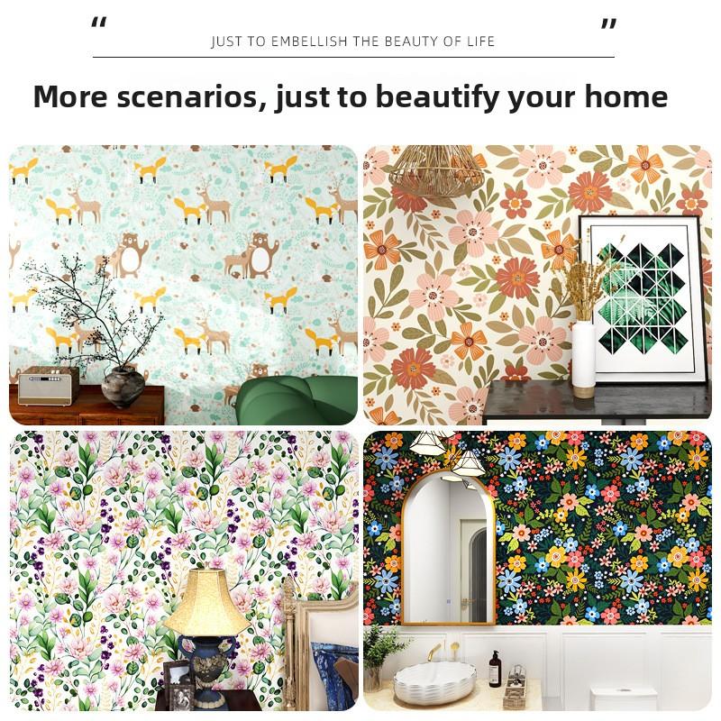 Vodotěsná a odolná proti vlhkosti Omyvatelná Tapeta na pozadí do ložnice, pokoje, obývacího pokoje Domácí Samolepka na zeď