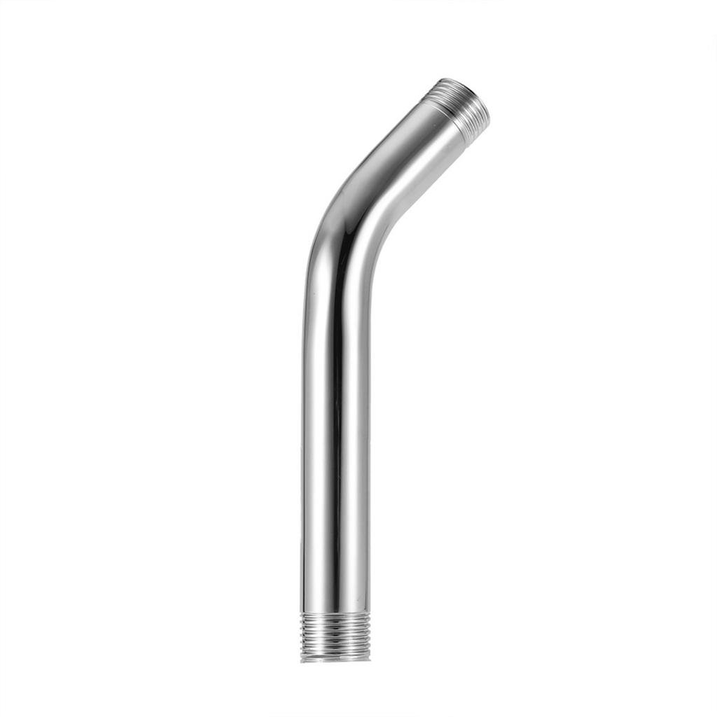 Stainless Steel Handheld Shower Arm Extension Pipe Chrome Plating Wall Mounted