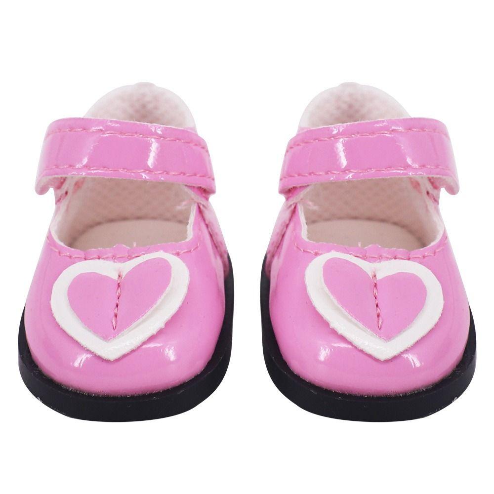 5CM Mini Doll Leather Boots PU Leather Butterfly Princess Shoes 20cm Cotton Doll Shoe  Body Dolls