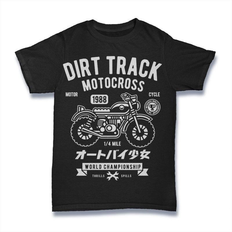 

Dirt Track T-Shirt. 100% Cotton Premium Tee NEW 3XL