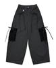 SIWL107 Ribbon Cotton Pants (Charcoal)