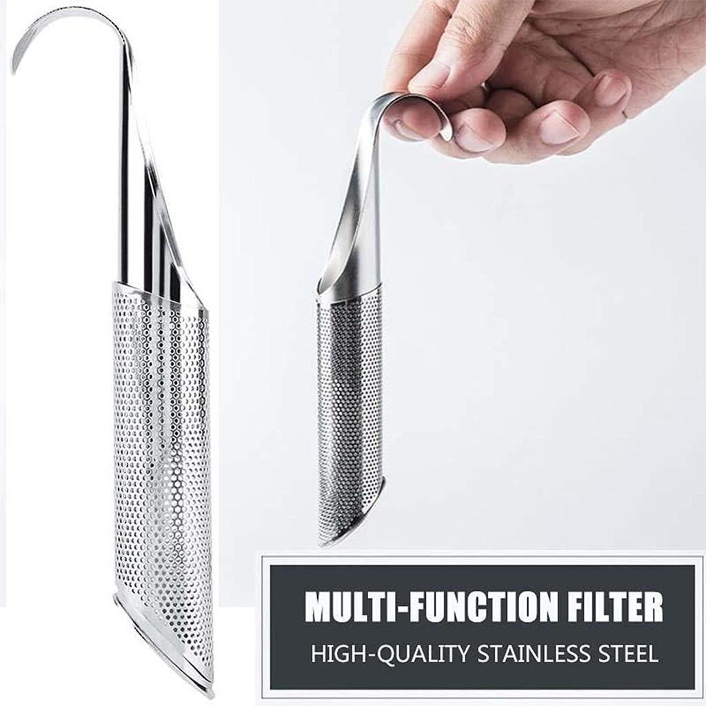 2Pcs/set Stainless Steel Tea Diffuser Strainers Long-handle Tea Filters for Loose Tea Coffee Seasonings Spices Accessories