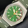 JAPAN 6309A VINTAGE SEIKO 5 AUTOMATIC MENS GREEN COLOR DIAL WATCH A701346-5 R206a-a701346