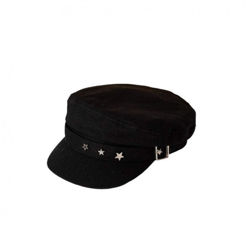 Peaked Cap Women's New Beret Star Navy Hat Sunshade Face Small Breathable Painter Hat
