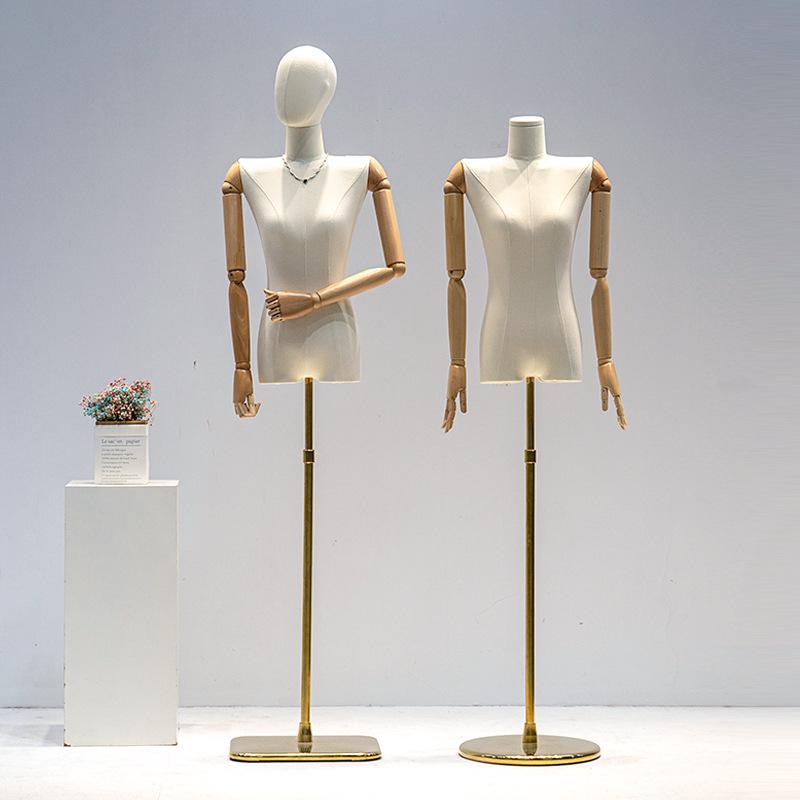 Korean Style Women's Clothing Display Mannequin with Flat Chest and Square Shoulders