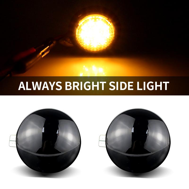 

2pcs CANbus Smoked Lens LED Dynamic Side Marker Light 12V For Land Range Rover L322 2002-2012 Turn Signal Lamps OEM#: XGB500020